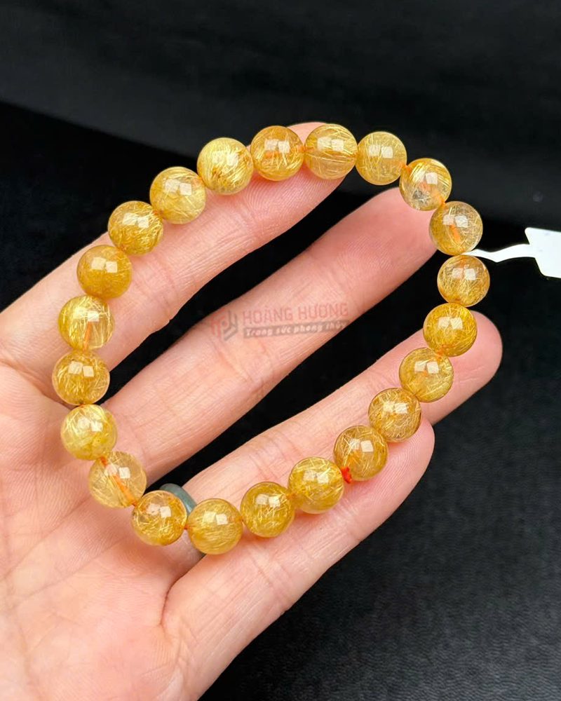 Vòng Tay Đá Thạch Anh Tóc Vàng