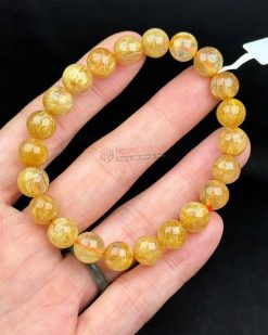 Vòng Tay Đá Thạch Anh Tóc Vàng