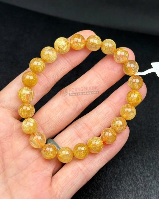Vòng Tay Đá Thạch Anh Tóc Vàng