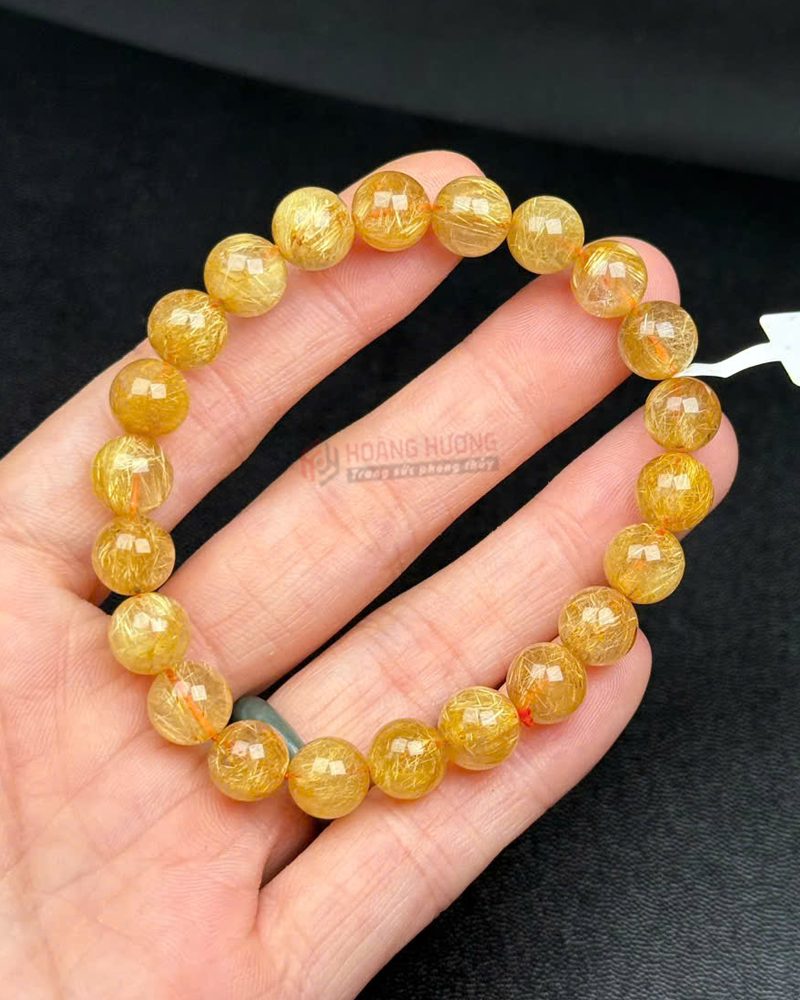 Vòng Tay Đá Thạch Anh Tóc Vàng