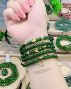 Vòng ngọc bích chuỗi cuốn 5 vòng
