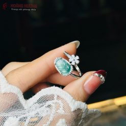 Nhẫn-Hạt-Đậu-Ngọc-Phỉ-Thuý