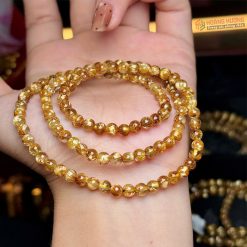 Thạch Anh Tóc Vàng Đồng Trục