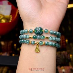Vòng Lam Ngọc Cỏ 4 Lá