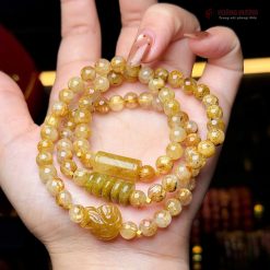 Vòng Tay Đá Thạch Anh Tóc Vàng