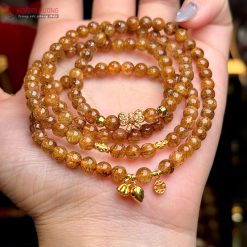 Vòng Thạch Anh Tóc Nâu